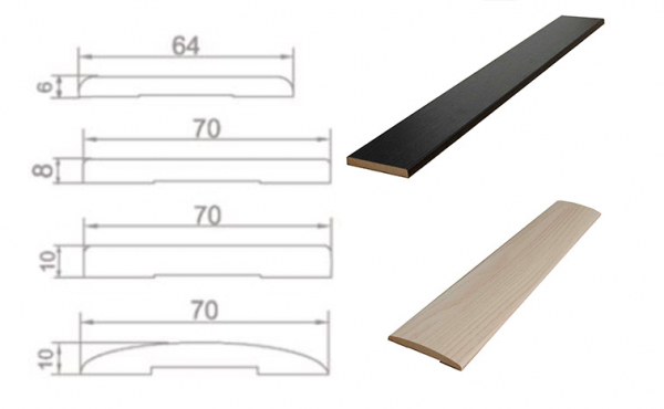 Стандартная ширина наличника межкомнатной двери
